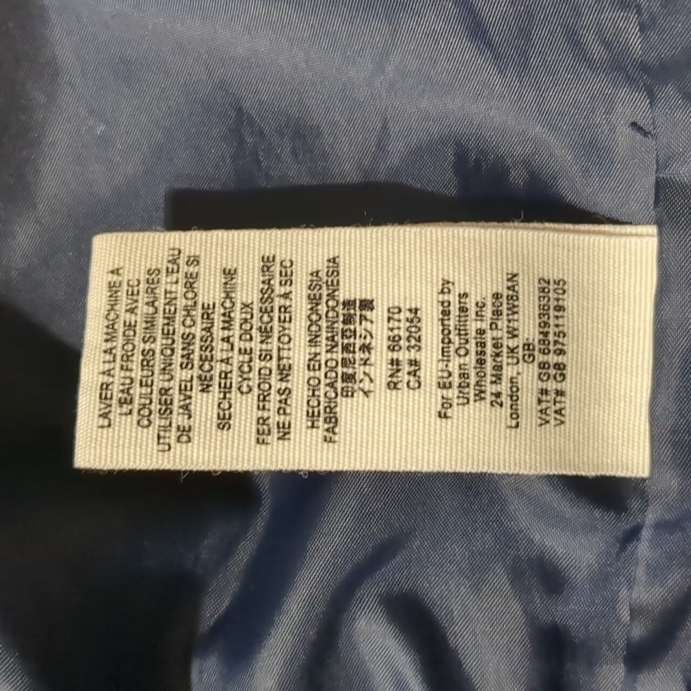 Free People-Navy Blue-Midnight Women’s Bomber Jacket Sz XS - Picture 7 of 7